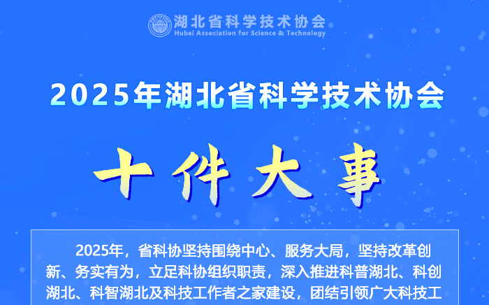 2025年湖北省科協十件大事